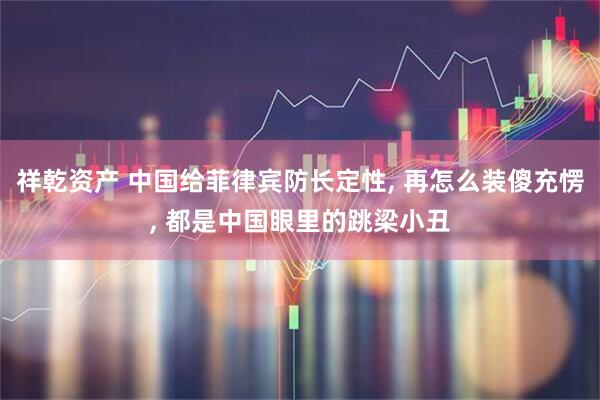 祥乾资产 中国给菲律宾防长定性, 再怎么装傻充愣, 都是中国眼里的跳梁小丑